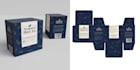 design box packaging with dielines and 3d mockups