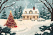 design  themed illustration christmas theme