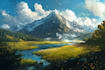 do fantasy landscape illustrations
