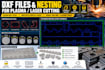 make high quality dxf file for laser cutting and do nesting to save material