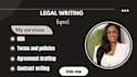 write legal articles, blog posts, contracts, and business writing for lawyers