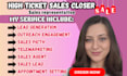 be your high ticket sales closer salesperson b2b salesrep and appointment setter