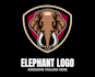 make modern elephant mascot logo