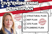 do city permit drawings, engineering permit, foundation plan, structural plan,ca