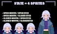 create a pixel art pngtuber avatar for you