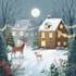 create a beautiful illustrated christmas card