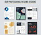 design a professional and modern resume, CV