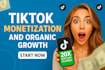 do complete tiktok monetization organically in creator reward program