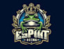design high quality mascot frog king logo