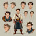 character concept art and character design