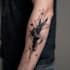 custom an abstract black tattoo design