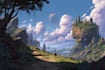 make concept fantasy landscape illustration
