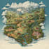 vector map country map fantasy map cartography city