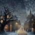 create a beautiful illustrated christmas card