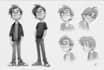 draw character design in sketch