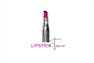 make creative makeup artist arrow lipstick logo design