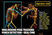 develop MMA,boxing ai pose tracking punch detection system in opencv yolo python