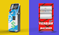 design unique vending machine wrap and atm machine wrap