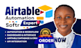 setup airtable database automation, airtable crm interface, softr webapp expert