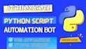 build custom python bot, scripts web automation python automation and matplotlib