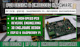 do pcb design, rf, reverse engineer, esp32, raspberry pi and enclosure