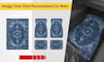 design your own personalised car mats patterned