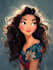 create a disney cartoon illustration