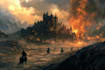 do fantasy background and landscape