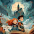 create illustrated fairytale book cover