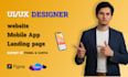 design modern UI UX for web and mobile apps