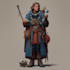 fantasy character and dnd character illustration