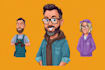 design vector character, cartoon avatar or mascot