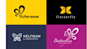 do a awesome butterfly logo with free source file