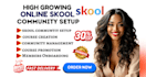 skool community setup skool community manager skool online community skool setup
