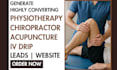 generate physiotherapy leads, chiropractor, acupuncture website