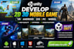 develop unity 2d 3d mobile game vr for android ios PC and webgl