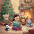 draw a cute christmas themed cartoon character