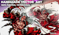 professional manual vectorization detailed trace