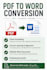 convert PDF to word and professionally format your document
