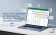 create employee timesheet attendance tracker schedule tracker and payroll sheet