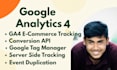 set up ga4, google tag manager, and conversion API