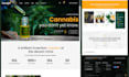 design trendy cannabis, cbd, weed, hemp ecommerce website with delivery system