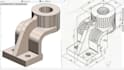 design cad models, 3d printable parts, technical drawings with rendering