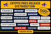distribute crypto press release crypto promotion crypto press release writing