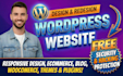 design, redesign, fix wordpress ecommerce, business or blog website development