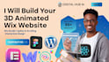 3d animated wix 3d wix spline animation website wix studio scrolling animation