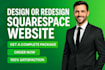 build responsive squarespace website, redesign squarespace website development