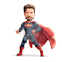 design premium superhero caricature character