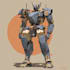 draw mecha robot armor character concept for you
