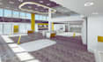 design realistic 3d car showroom interior, 3d rendering, premium visualization